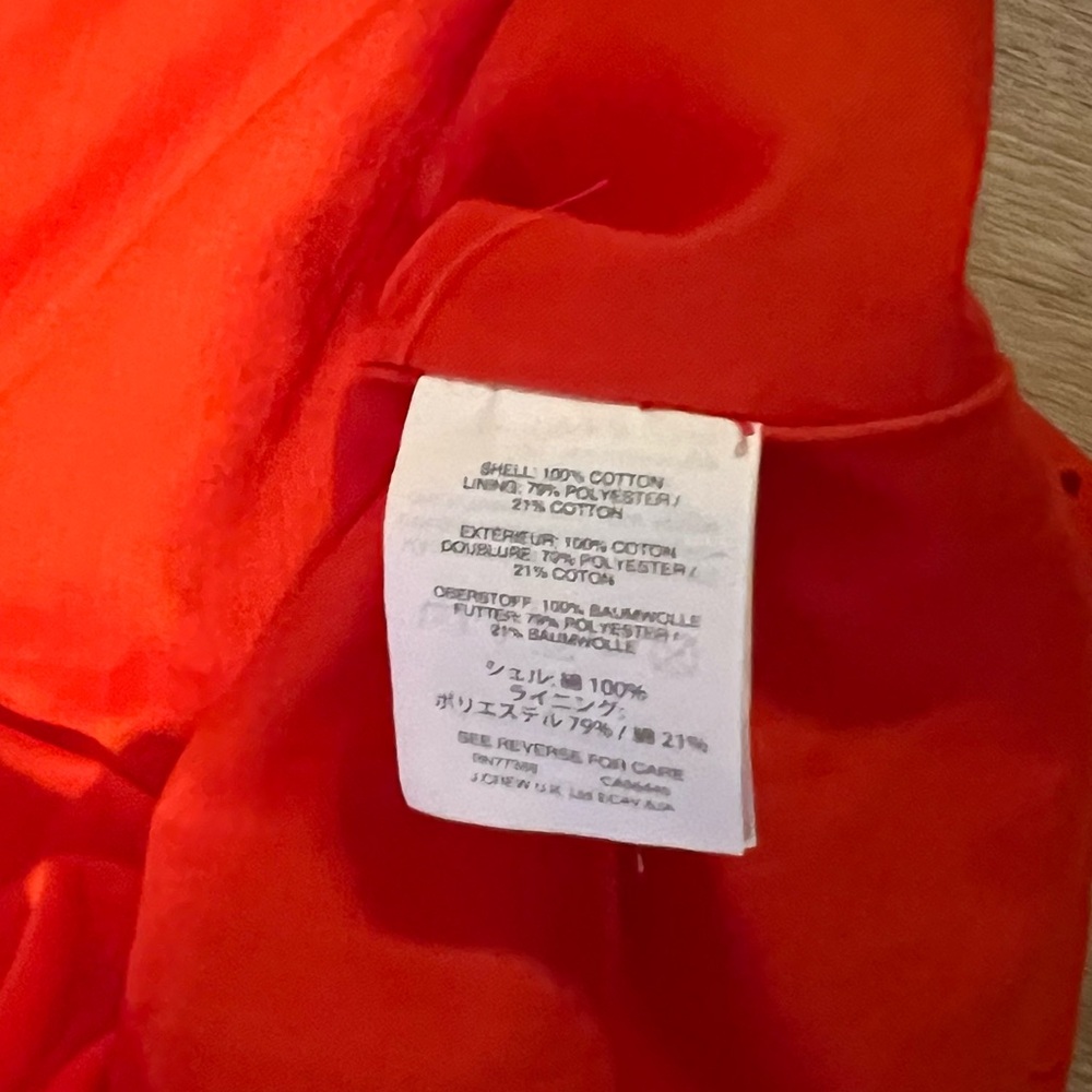 Madewell 153436 Women's Eyelet Lattice Dress V-Neck Bright Poppy Red Sz. 12 - Picture 12 of 14